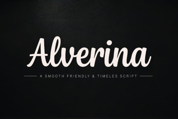 Alverina: The Handwritten Font That Balances Luxury and Likability