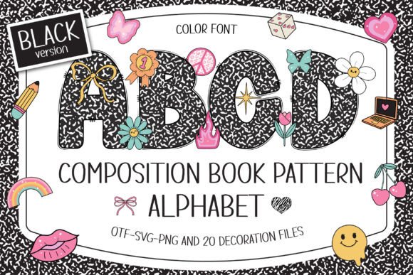Composition Book Pattern: Where Classroom Nostalgia Meets Modern Design