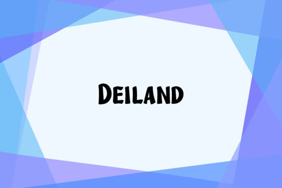 Deiland: A Playful, Modern Display Font for Crafters and Designers