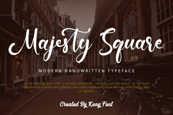 Majesty Square: Playful & Polished Handwriting