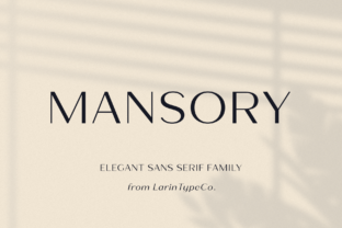 Mansory: A Light, Balanced Sans Serif