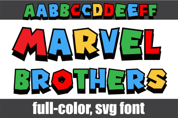 Marvel Brothers: A Bold, Color-Ready Typeface for Modern Visual Communication