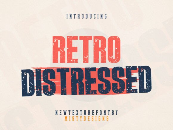 Retro Distressed Font