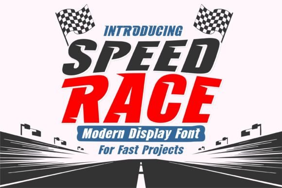 Speed Race: Bold Typography for High-Octane Design