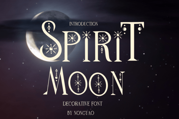 Spirit Moon: A Decorative Font for Expressive, Everyday Creativity