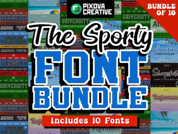 Sport Bundle: 10 Bold, Ready-to-Use Sporty Fonts