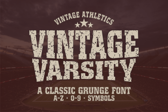 Vintage Varsity: Bold, Authentic Sports Typography