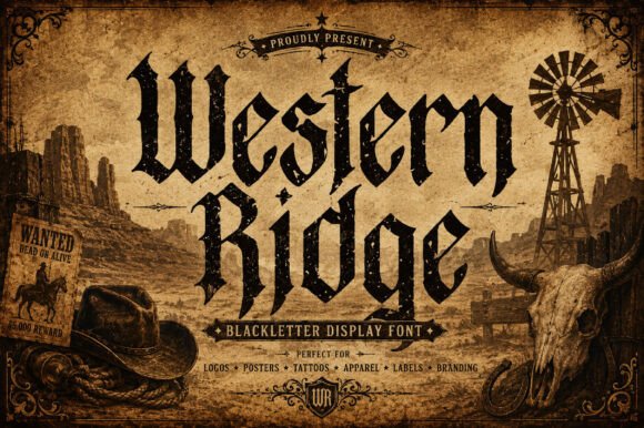 Western Ridge: Bold Western Typography, Refined